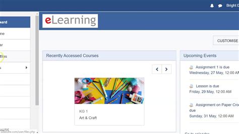 e learning log in.